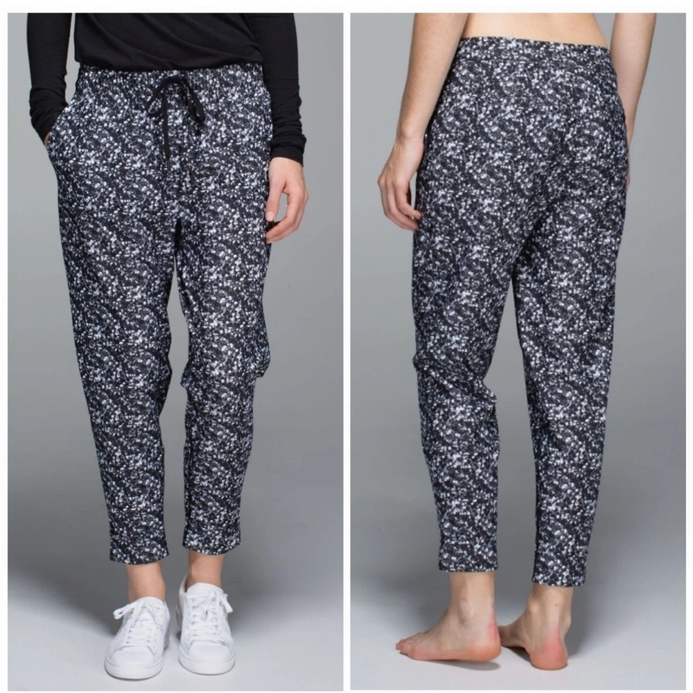Lululemon jet crop shimmy shimmer joggers 8